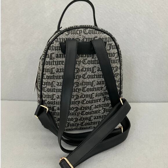 JUICY COUTURE ROSIE PULL OUT BACKPACK WITH POUCH BLACK/BEIGE - Picture 3 of 6